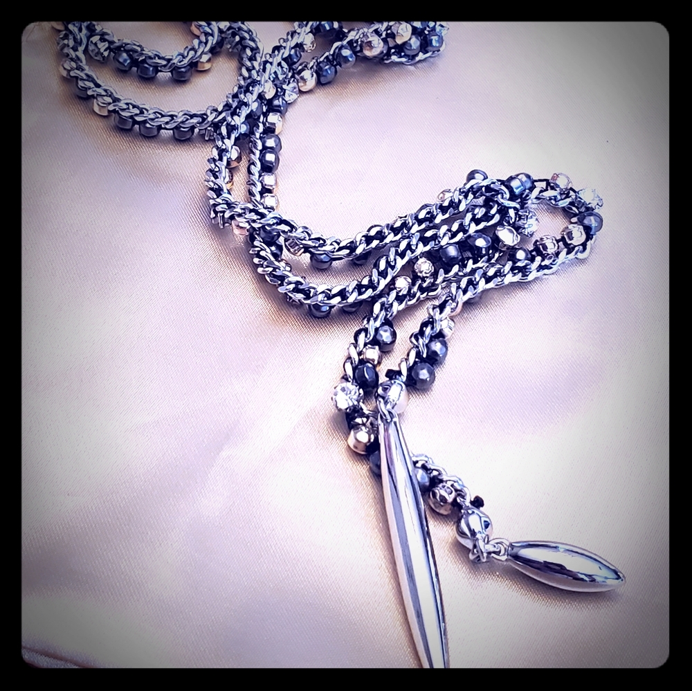 Stella & Dot Mixed Metal Versatile Necklace